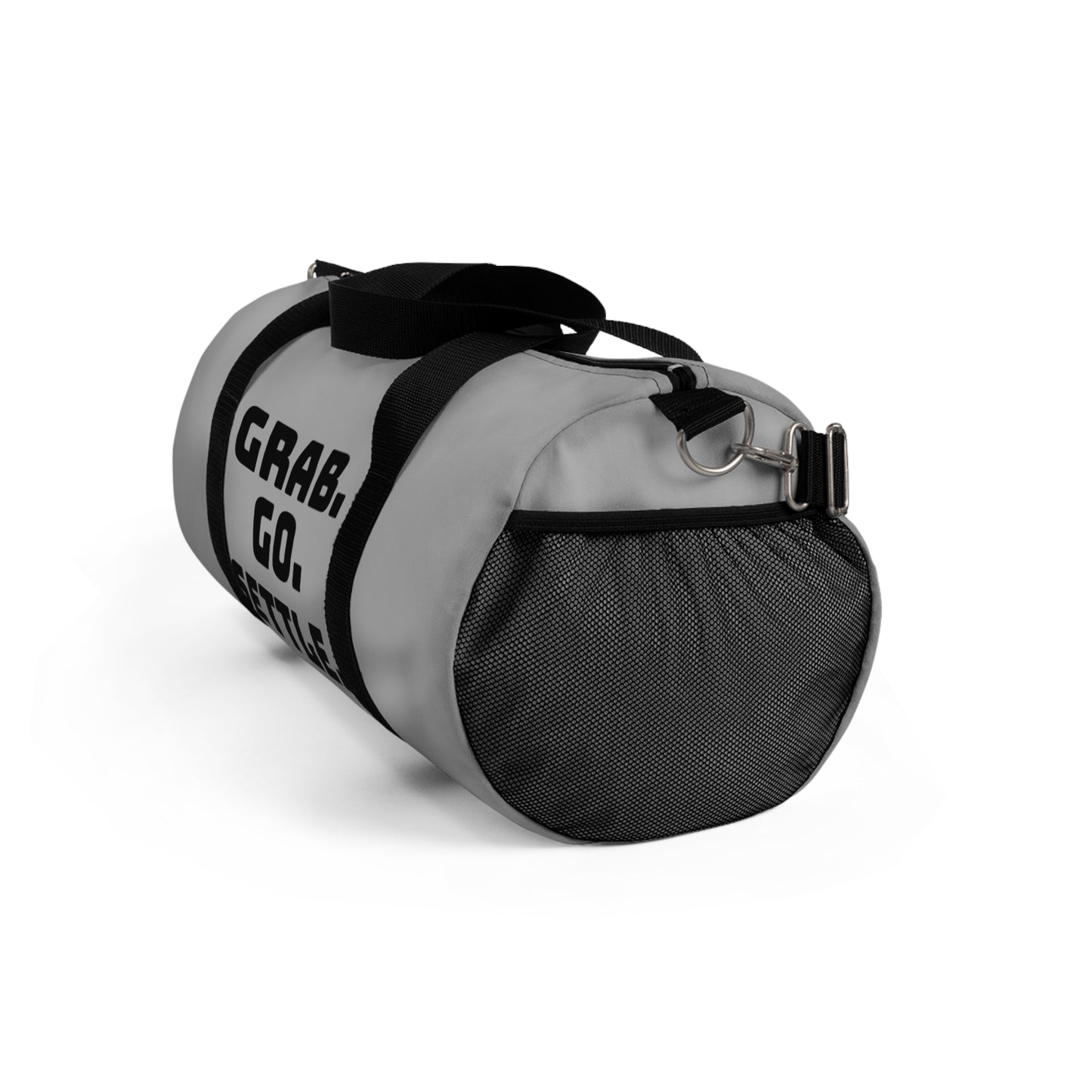 Inspirational Duffel Bag - Perfect for Gym, Travel, Sports, and Daily Adventures - Motivational Quote: 'Grab. Go. Settle.'